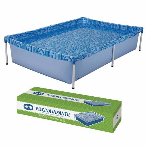 Piscina  retangular infantil 1000 L  estrutural Mor 1002